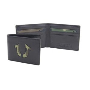 TRUE RELIGION Camo Logo Slimfold Wallet